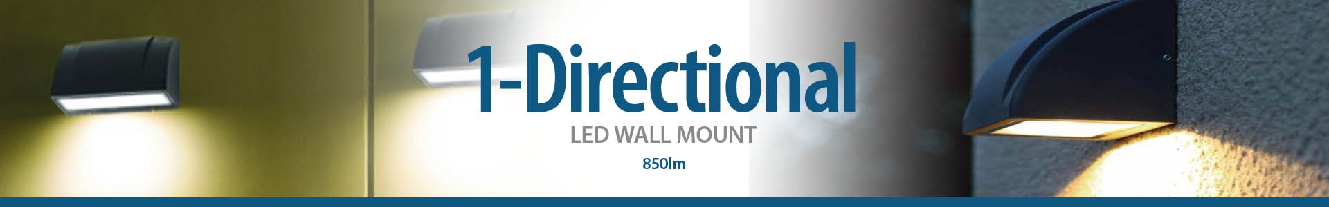 8" x 4" Scoop 1-Directional Wall Mount (IP65) 850LM (15W)