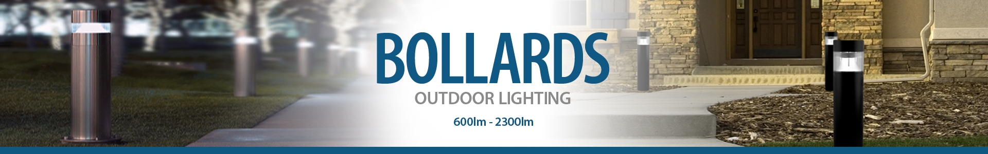 8" x 4" Scoop Bollard (IP65) - 850lm