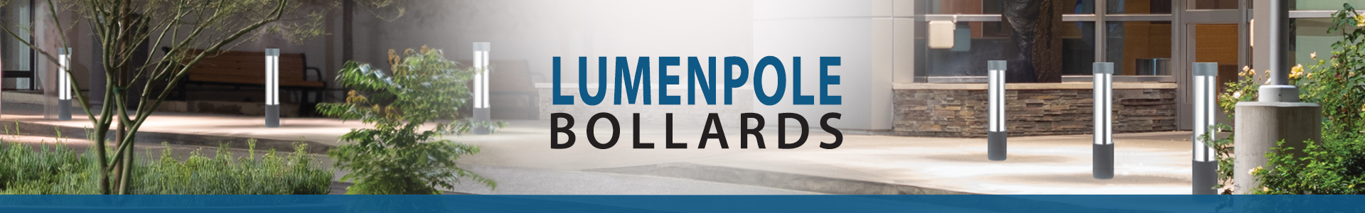 LumenPole Round Bollard - 6" Frosted Lens - 31" and 40" Height, 1200LM / 1500LM (13W / 18W)