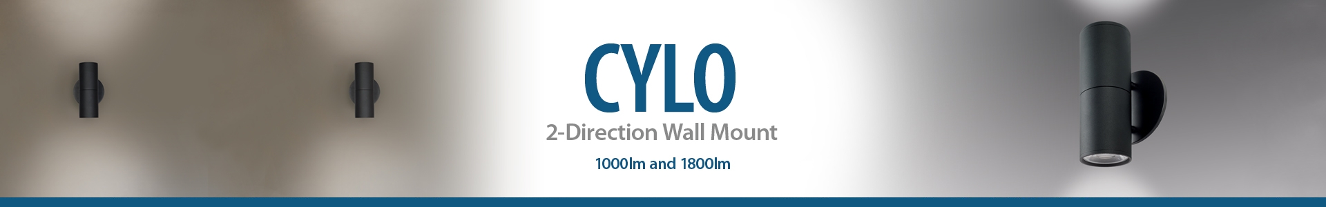 Cylo 2-Direction Wall Mount 2 x 1000lm/2 x 1800lm (20W/40W)