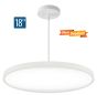 18" LumenPad Round LED Downlight Surface Mount and Downlight Pendant Mount 2000LM (30W-31W)