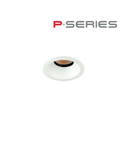 1.5" P-Series Micro Recessed LED, Round Aperture Flanged Downlight, 500LM-1000LM (6W-12W)