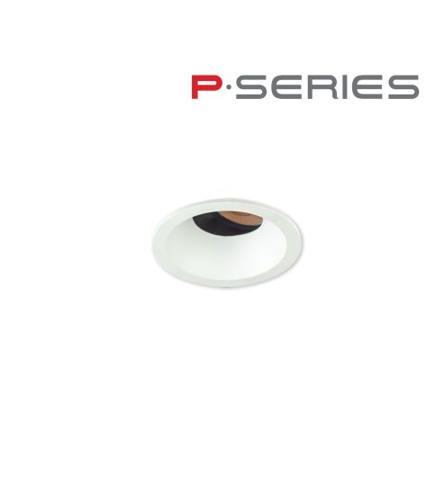 1.5" P-Series Micro Recessed LED, Round Aperture Flanged Adjustable, 500LM-1000LM (6W-12W)