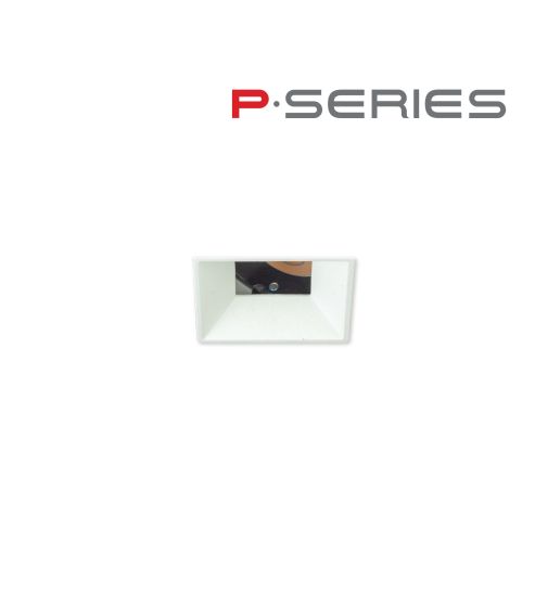 1.5" P-Series Micro Recessed LED, Square Aperture Trimless Adjustable, 500LM-1000LM (6W-12W)
