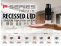 1.5" P-Series Micro Recessed LED, Round & Square, Flanged & Trimless, 500LM-1000LM (6W-12W)