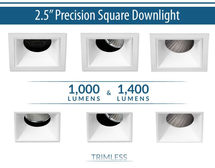 1000Lm/1400Lm Square Downlight