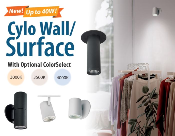 Cylo Wall/Surface 1000LM - 3600LM (10W-40W)