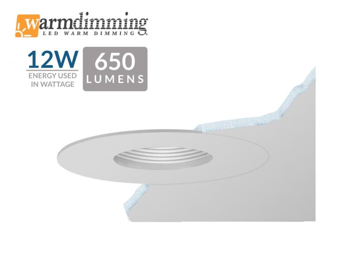 3.5" 12W LED Flush Mount Pinhole
