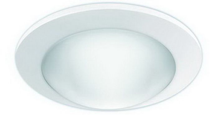 4" CFL/A19 Deco Glass Dome w/ Reflector