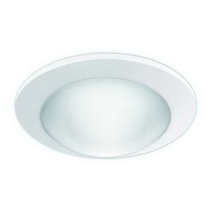 4" CFL/A19 Deco Glass Dome w/ Reflector