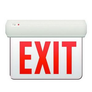 Transparent Surface Exit Sign w/ Battery