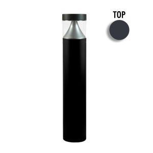 7" LED Round Bollard - Cone Reflector (Flat Top)