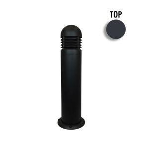 7" LED Round Bollard - Die Cast Aluminum Louvers (Round Top)