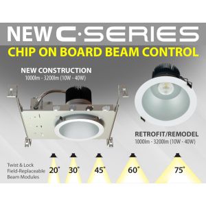 C • Series (COB) Chip on Board Beam Control LED New Construction/Retrofit/Remodel