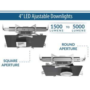 4" LED Adjustable Downlights