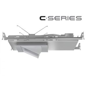 5" C • Series Square Super Shallow Adjustable LED Downlight 1100lm (15W)