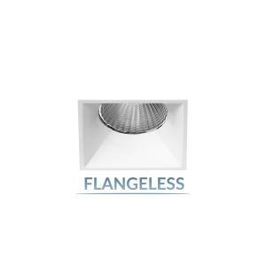 2.5" Shallow Square Flangeless Fixed Downlight