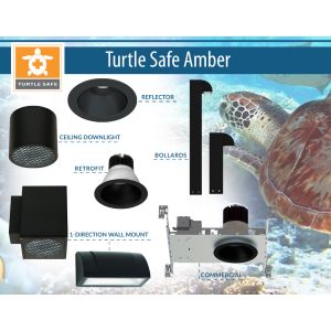 Turtle Safe Amber Lighting - Reflector, Downlight, Bollards, Retrofit
