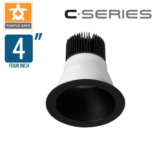 4" C • Series LED Retrofit - 1000lm-2000lm (10W-30W) - Amber (Turtle Safe)