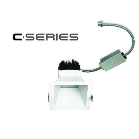 4" C • Series (COB) Chip on Board Beam Control LED, Square Retrofit/Remodel 1000lm-2500lm (10W-30W)
