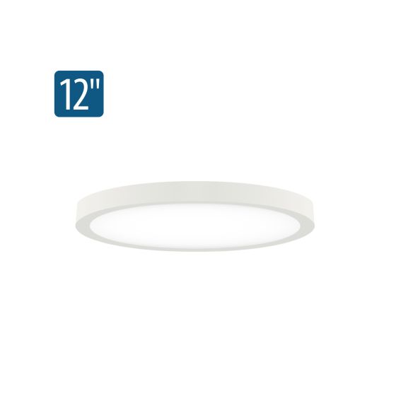 12" LumenPad Round LED Downlight Surface Mount 2000LM (22W)