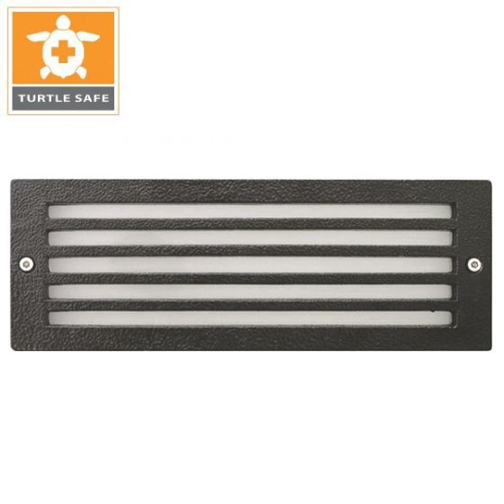9" Louver Face 11W LED Step Light - Amber (Turtle Safe)