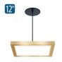 12" LumenPad Square LED Downlight Pendant Mount 2000LM (22W)