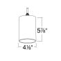 Cylinda Glass Pendant 500lm (9W)
