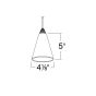 Cono Glass Pendant 500lm (9W)