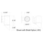 4" Round 1-Direction Wall Mount (IP65) - 1000lm/1500lm