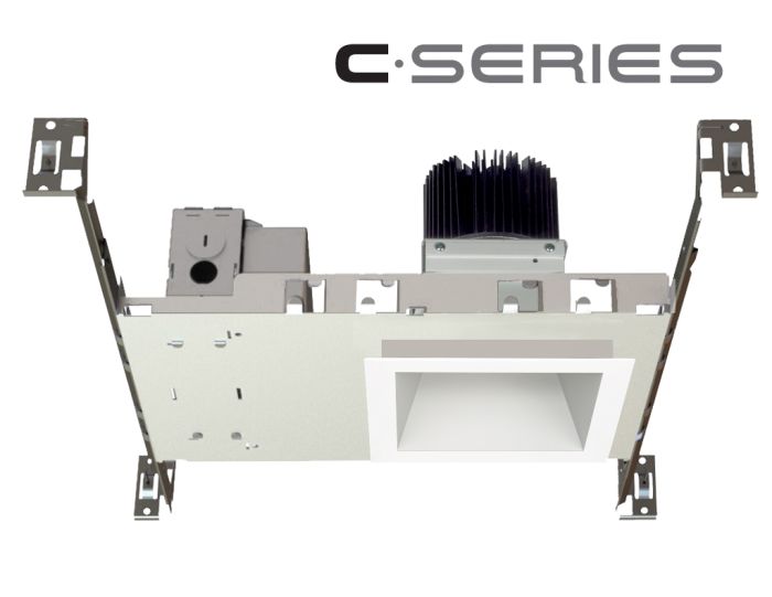 4" C • Series Square Lumen/ColorSelect New Construction 1100lm-1600lm (18W-28W)