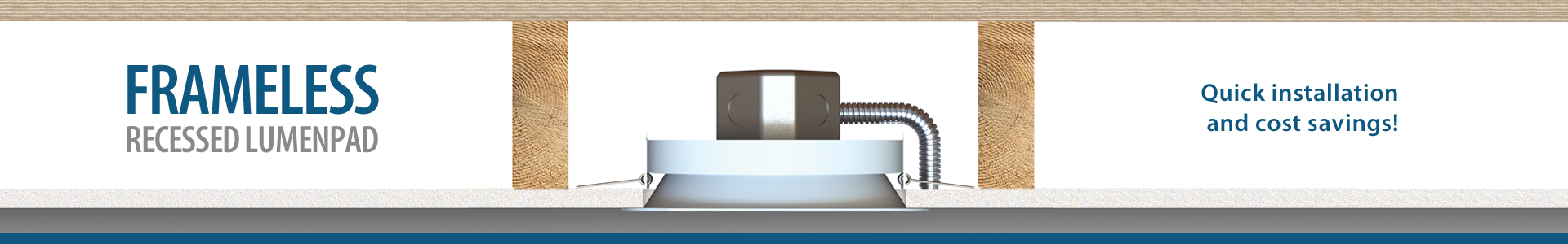 8" Round LumenPad Recessed LED Downlight - 1400lm