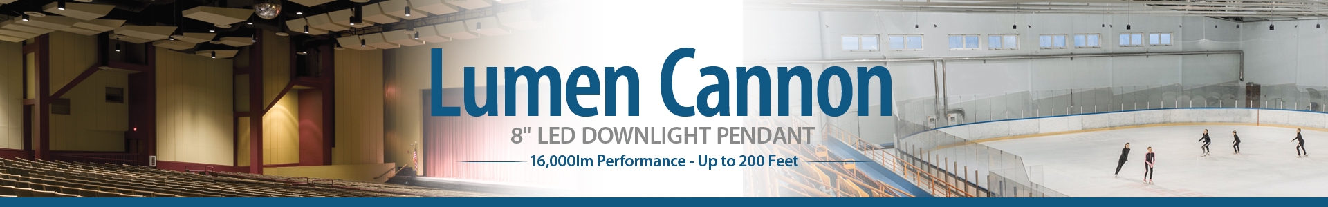 8" Lumen Cannon LED Pendant Architectural Downlight 13,000lm-17,000lm (114W-176W)
