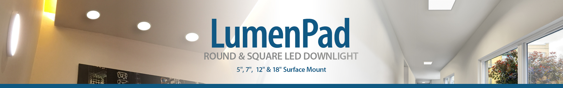 18" LumenPad Round LED Downlight Surface Mount 2000LM (30W)