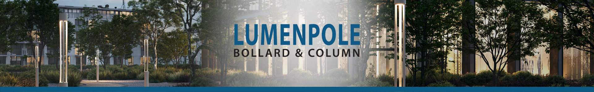 LumenPole Round Bollard & Column 6" Open Frame - 40", 59", 78", 98", 118", and 144" Height, 1000LM - 2600LM (20W - 50W)