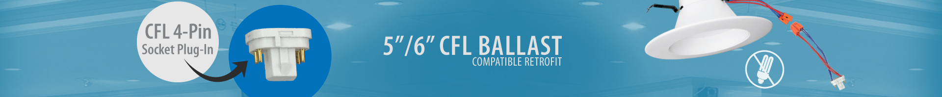 5"/6" 1000lm CFL Retrofit (120V/277V)